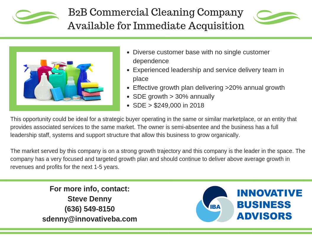 Commercial Cleaning Co. Opportunity
